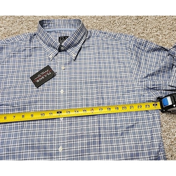 Jos. A. Bank Signature Collection Plaid Wrinkle Free Button-Up Men's Large NWT - Picture 5 of 15